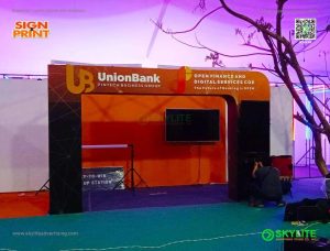16 union bank innovation festival booth fabrication